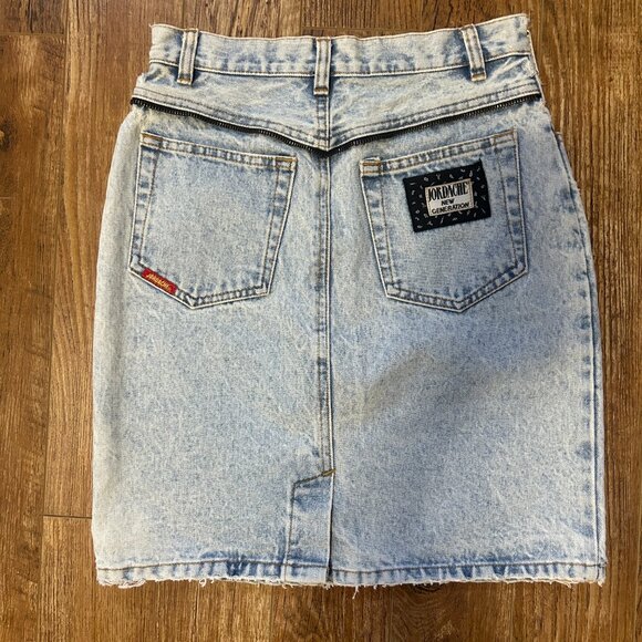 Western Jordache Denim Skirt - Picture 2 of 2